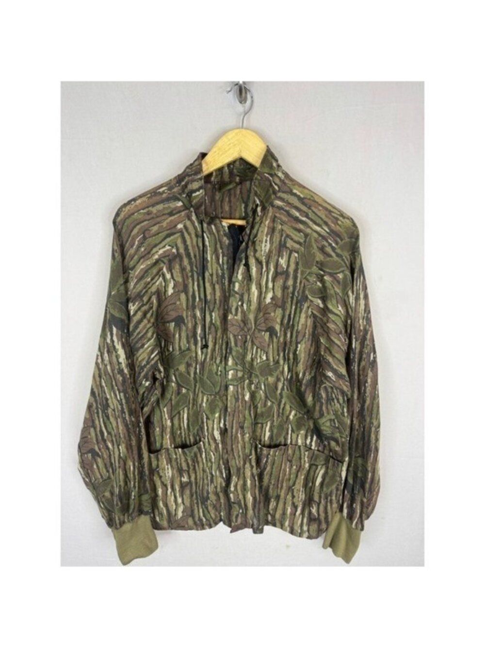 Spartan Realtree Camo Light Jacket Mens M Full Zip Hunting Made in USA Vintage